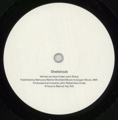 New Order Shellshock 7" vinyl single (7 inch record / 45) UK NEW07SH67214