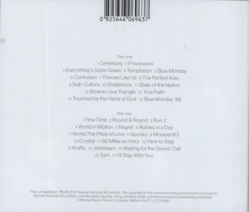 New Order Singles 2 CD album set (Double CD) UK NEW2CSI821839