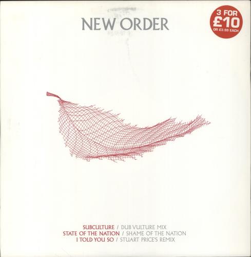 New Order Subculture 12" vinyl single (12 inch record / Maxi-single) UK NEW12SU735245
