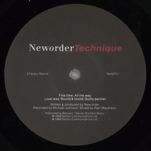 New Order Technique - EX vinyl LP album (LP record) UK NEWLPTE776207