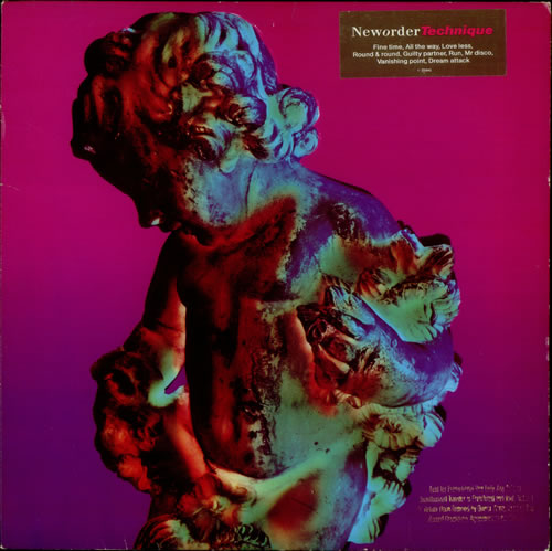 New Order Technique - Gold Promotional Stamped vinyl LP album (LP record) US NEWLPTE536734