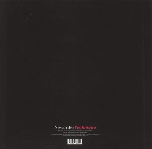 New Order Technique: Remastered - 180gm Vinyl vinyl LP album (LP record) UK NEWLPTE874343