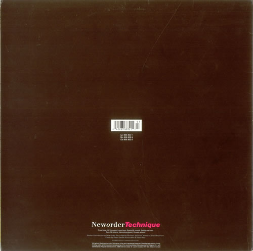 New Order Technique vinyl LP album (LP record) Canadian NEWLPTE523070