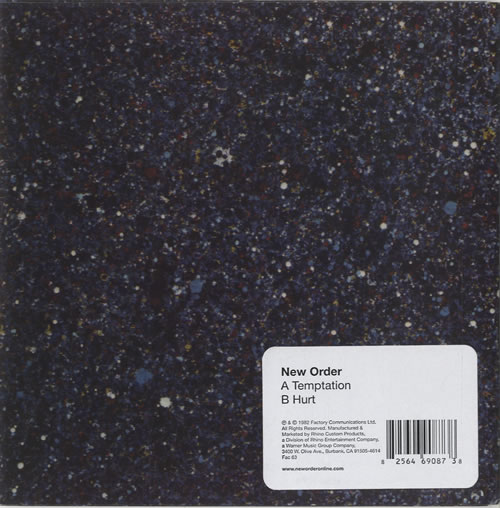 New Order Temptation 7" vinyl single (7 inch record / 45) US NEW07TE471715