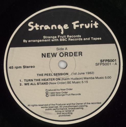 New Order The Peel Sessions 12" vinyl single (12 inch record / Maxi-single) UK NEW12TH129189