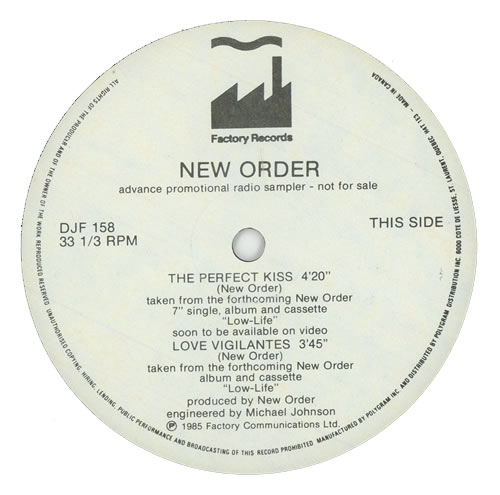 New Order The Perfect Kiss 12" vinyl single (12 inch record / Maxi-single) Canadian NEW12TH97658