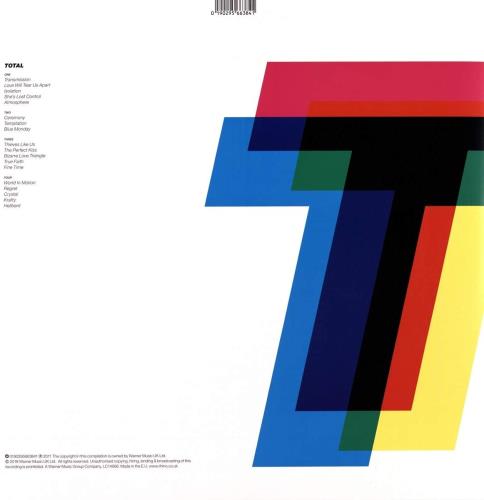 New Order Total: From Joy Division To New Order - 180 Gram - Sealed 2-LP vinyl record set (Double LP Album) UK NEW2LTO709140