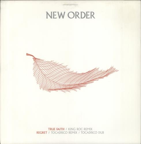 New Order True Faith 12" vinyl single (12 inch record / Maxi-single) UK NEW12TR735240