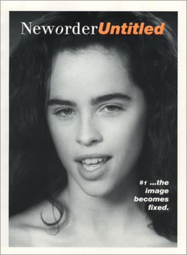 New Order Untitled tour programme UK NEWTRUN80170