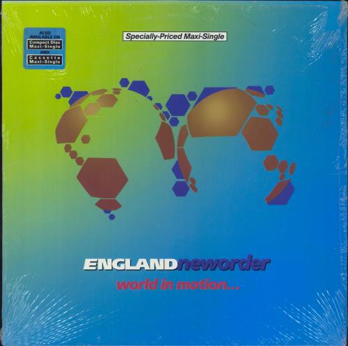 New Order World In Motion 12" vinyl single (12 inch record / Maxi-single) US NEW12WO17779