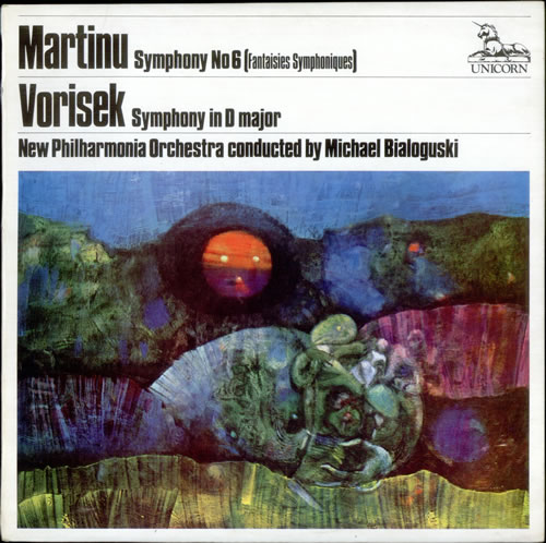 New Philharmonia Orchestra Martinu: Symphony No. 6 (Fantaisies Symphoniques) / Vorisek: Symphony In D Major vinyl LP album (LP record) UK NV0LPMA525706