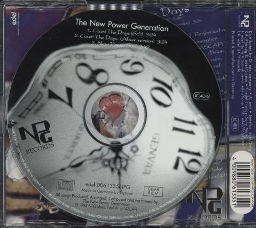 New Power Generation Count The Days CD single (CD5 / 5") German NPGC5CO45969