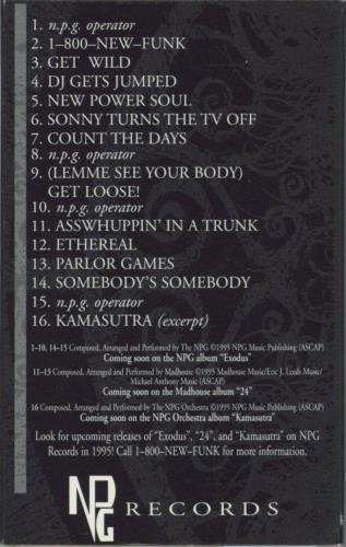 New Power Generation NPG Records - Sampler Experience cassette album US NPGCLNP106712