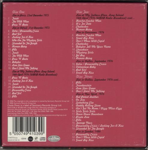 New York Dolls From Here To Eternity - The Live Bootleg Boxset 3-CD album set (Triple CD) UK NYD3CFR876274