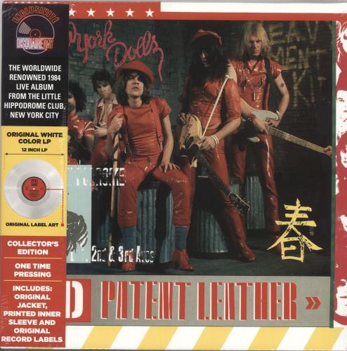 New York Dolls Red Patent Leather - RSD19 - White Vinyl - Sealed vinyl LP album (LP record) UK NYDLPRE736104