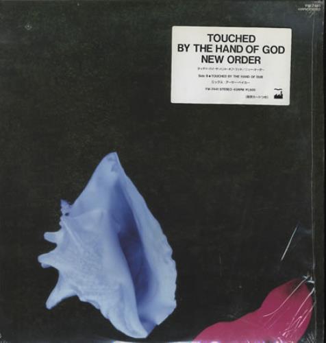 New Order Touched By The Hand Of God - obi sticker 12" vinyl single (12 inch record / Maxi-single) Japanese NEW12TO140097