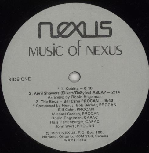 Nexus Music Of Nexus vinyl LP album (LP record) Canadian -83LPMU890493