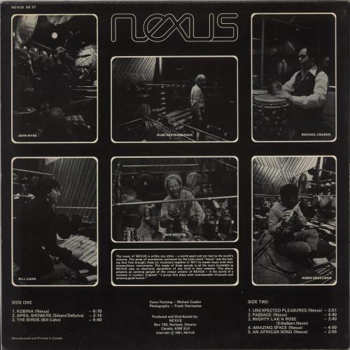 Nexus Music Of Nexus vinyl LP album (LP record) Canadian -83LPMU890493