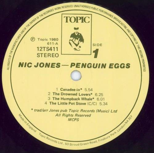 Nic Jones Penguin Eggs vinyl LP album (LP record) UK NJSLPPE800028