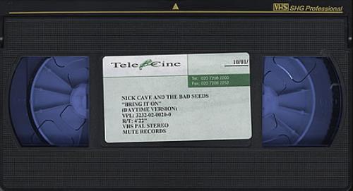 Nick Cave Bring It On video (VHS or PAL or NTSC) UK NCVVIBR263224