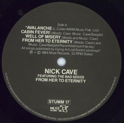 Nick Cave From Her To Eternity-VG sleeve vinyl LP album (LP record) UK NCVLPFR793728