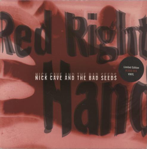 Nick Cave Red Right Hand - Red Vinyl 7" vinyl single (7 inch record / 45) UK NCV07RE883416