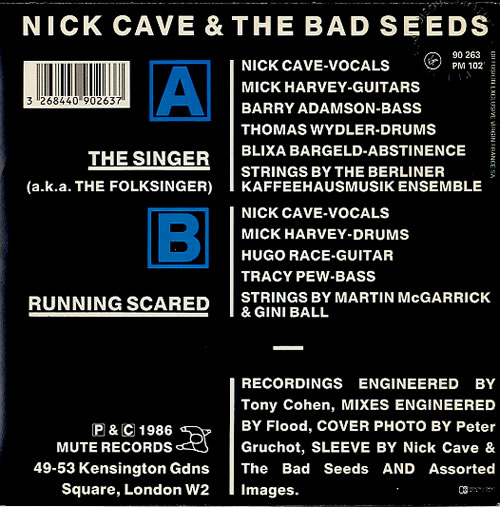 Nick Cave The Singer 7" vinyl single (7 inch record / 45) French NCV07TH624575