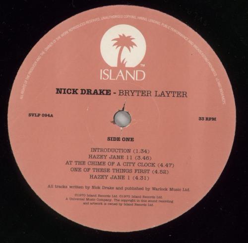 Nick Drake Bryter Layter - 180gm vinyl LP album (LP record) UK N-DLPBR362535