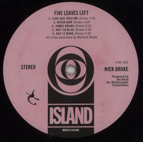 Nick Drake Five Leaves Left - 180gm - EX vinyl LP album (LP record) UK N-DLPFI837745