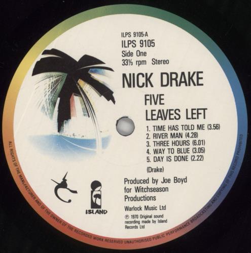 Nick Drake Five Leaves Left vinyl LP album (LP record) UK N-DLPFI859437