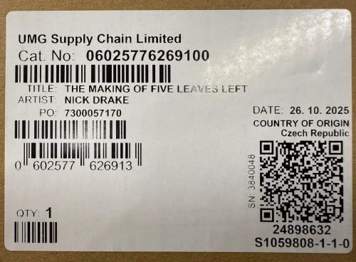 Nick Drake The Making Of Five Leaves Left - Deluxe 4-LP Vinyl Edition - Sealed Vinyl Box Set UK N-DVXTH879462