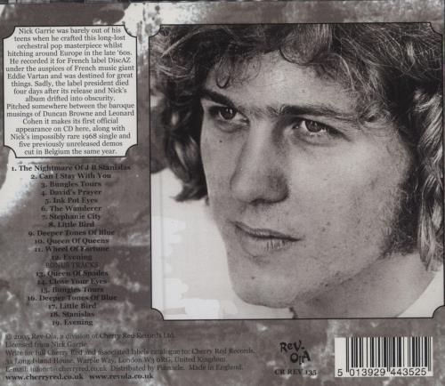 Nick Garrie The Nightmare Of J.B. Stanislas CD album (CDLP) UK NCICDTH780558