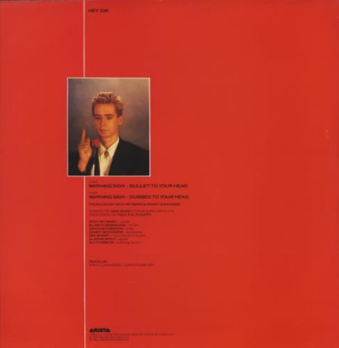 Nick Heyward Warning Sign 12" vinyl single (12 inch record / Maxi-single) UK N-H12WA191954