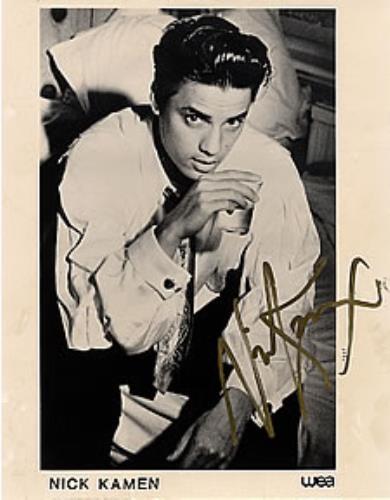 Nick Kamen Autographed Publicity Photograph photograph UK KAMPHAU262895
