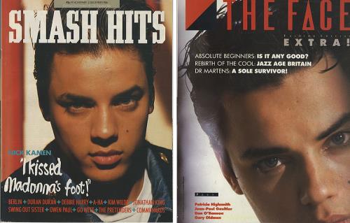 Nick Kamen Smash Hits & The Face magazine UK KAMMASM343258