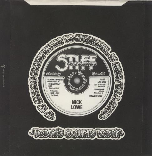 Nick Lowe Bowi 7" vinyl single (7 inch record / 45) UK LOW07BO619126