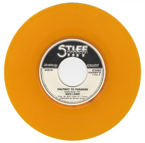Nick Lowe Halfway To Paradise 7" vinyl single (7 inch record / 45) Belgian LOW07HA398274