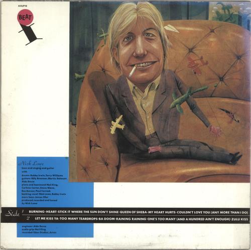 Nick Lowe Nick The Knife - Hype Stickered vinyl LP album (LP record) UK LOWLPNI216974