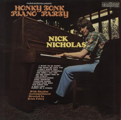 Nick Nicholas Honky Tonk Piano Party vinyl LP album (LP record) UK N3CLPHO757937