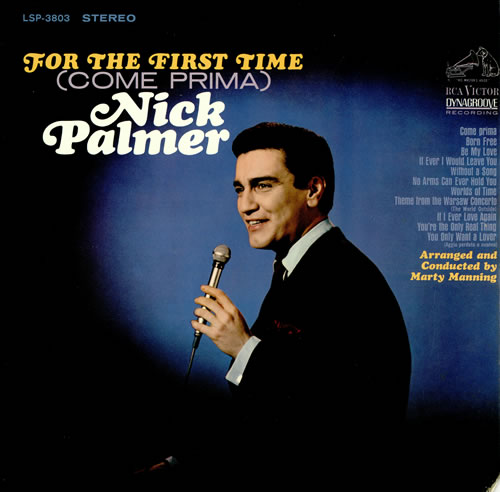 Nick Palmer For The First Time (Come Prima) vinyl LP album (LP record) US NCPLPFO457659