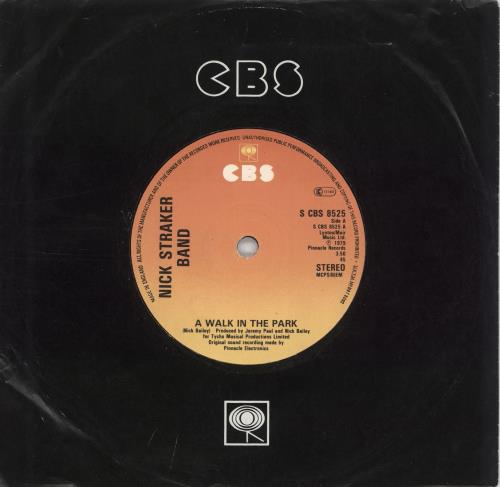 Nick Straker A Walk In The Park 7" vinyl single (7 inch record / 45) UK ICK07AW571369