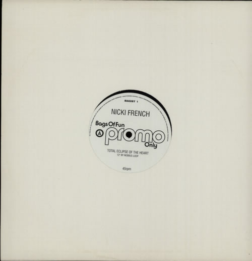 Nicki French Total Eclipse Of The Heart 12" vinyl single (12 inch record / Maxi-single) UK NKF12TO593480