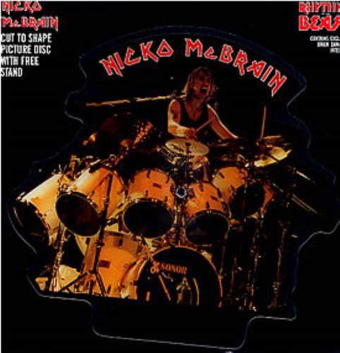Nicko McBrain Rhythm Of The Beast shaped picture disc (picture disc vinyl record) UK NMCSHRH261738