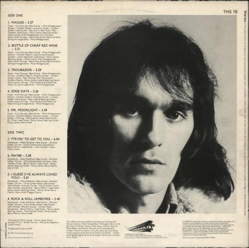 Nicky James Thunderthroat - Test Pressing vinyl LP album (LP record) UK NKJLPTH715057