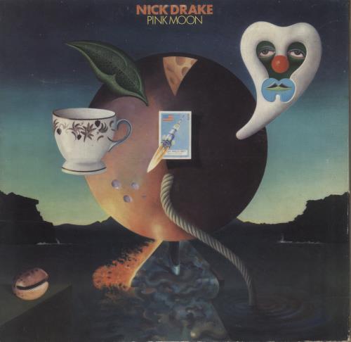 Nick Drake Pink Moon - 1st vinyl LP album (LP record) UK N-DLPPI586887