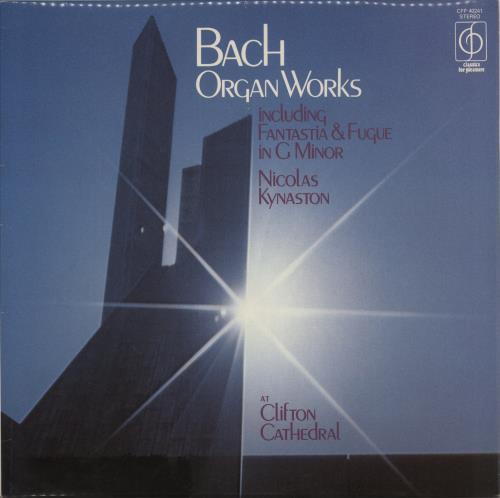 Nicolas Kynaston Bach Organ Works vinyl LP album (LP record) UK OIHLPBA863764