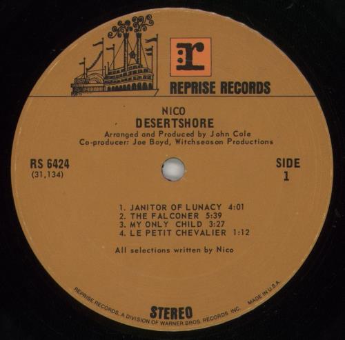Nico Desert Shore - VG vinyl LP album (LP record) US N-CLPDE874745