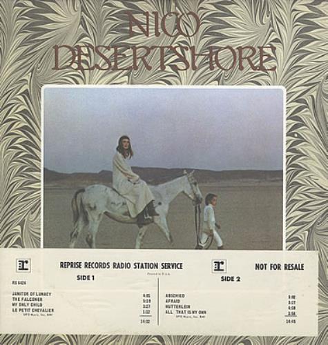 Nico Desertshore vinyl LP album (LP record) US N-CLPDE382581