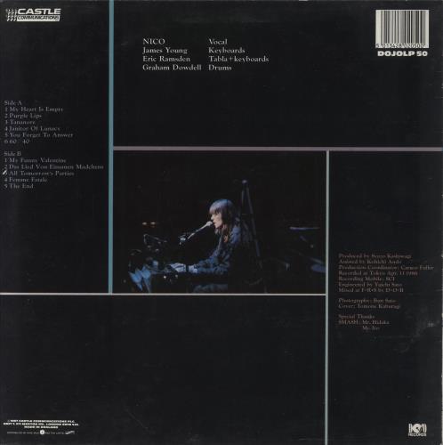 Nico Nico In Tokyo vinyl LP album (LP record) UK N-CLPNI863074