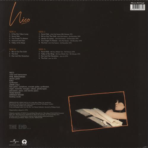 Nico The End - 180gm 2-LP vinyl record set (Double LP Album) UK N-C2LTH868374